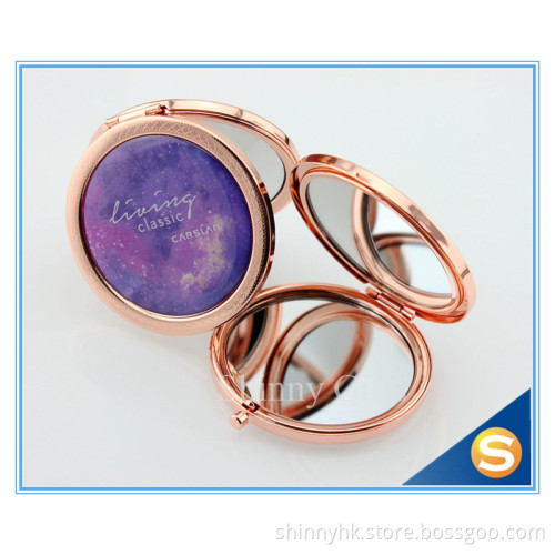 Rose Gold Design Promotional Gift Cosmetic Mirror Pocket Mirror Decorative Mirror